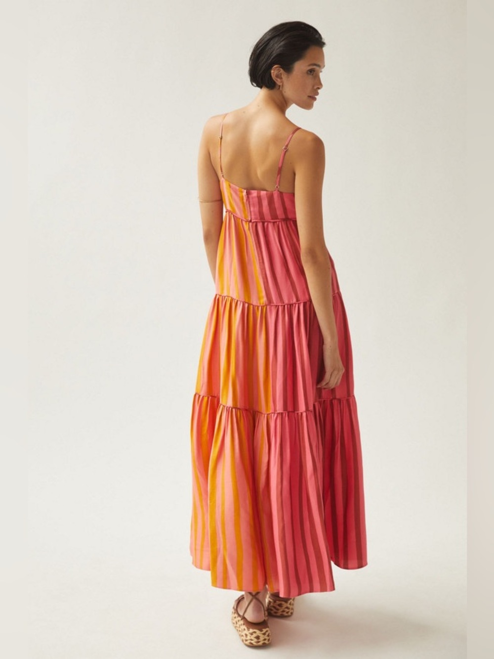 Farm Rio x Anthropologie Pink Stripe Maxi Dress - Picture 2 of 4